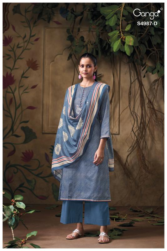 Ganga meliora 4987 wholesale dress material surat online